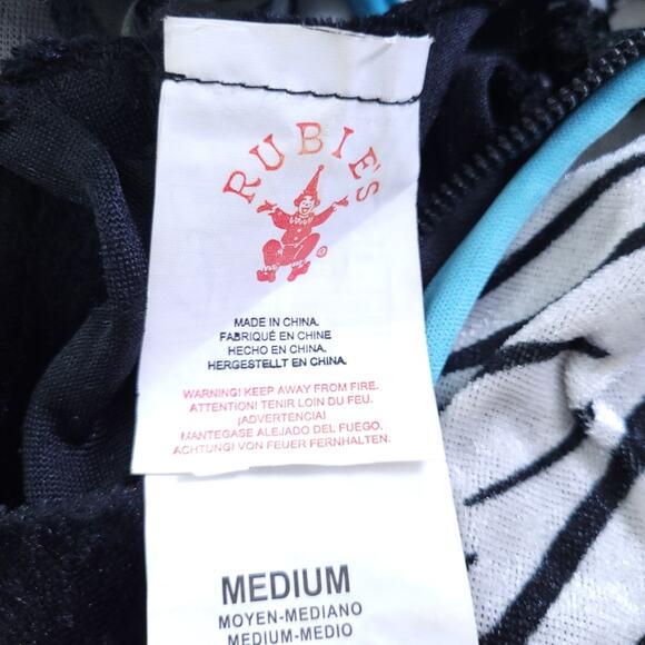 Rubies Costume Zebra Medium 2 Piece Set, Dress ,Hoodie Jacket Halloween Costume - Picture 7 of 7